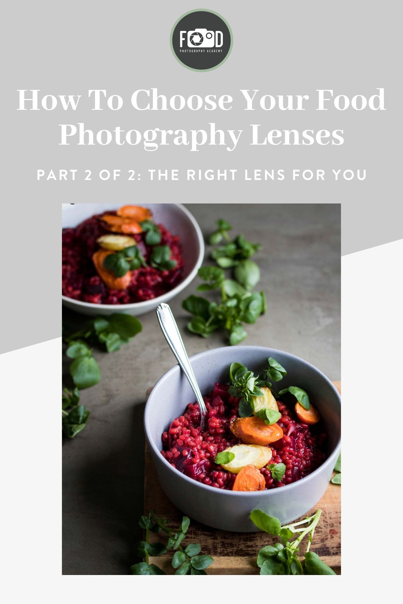 How to Choose Your Food Photography Lenses Part 2 of 2 The Right