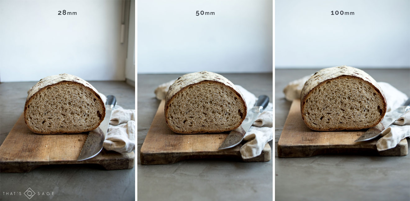 How to choose your food photography lenses - how the focal length affects your food photos