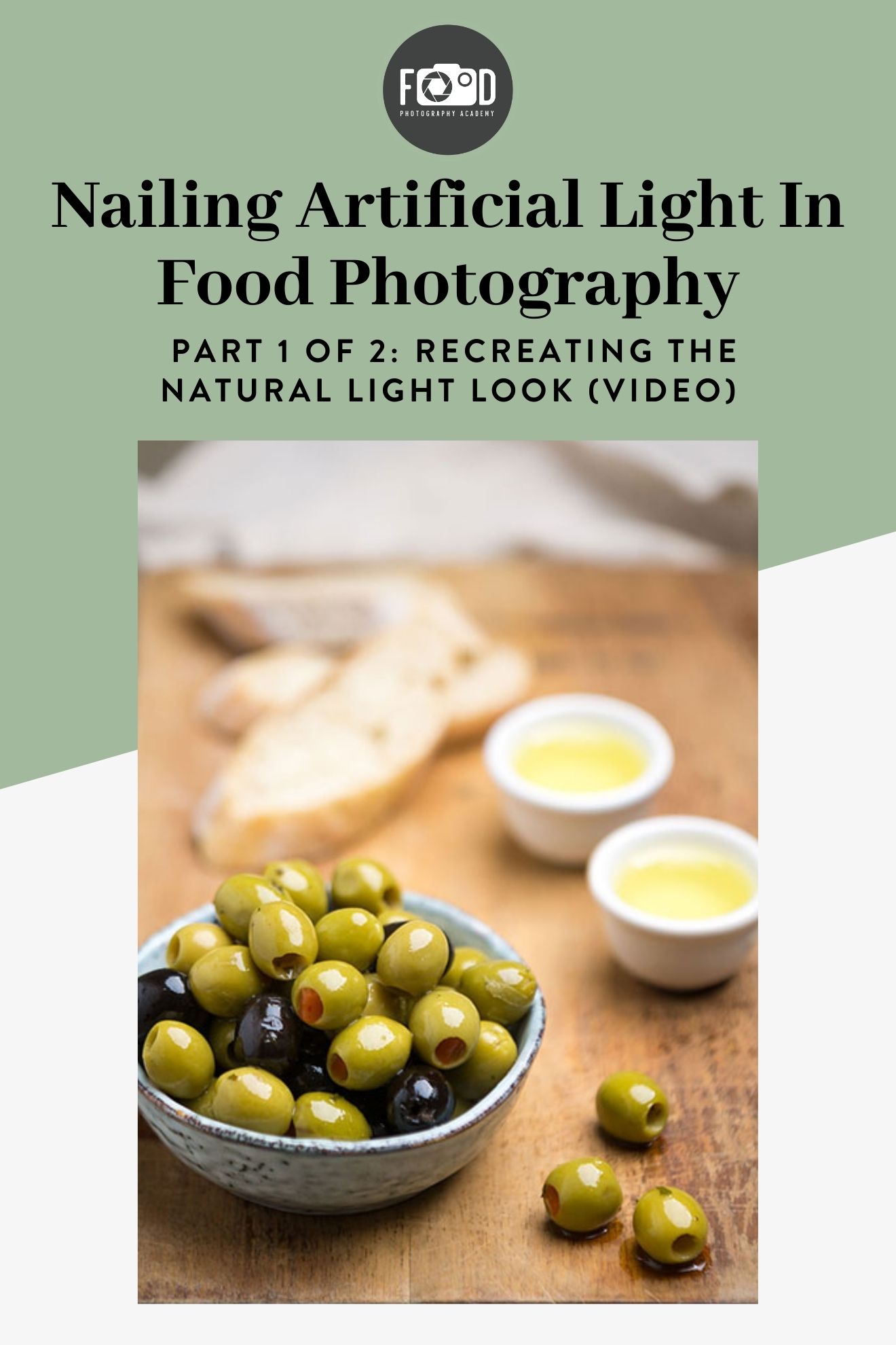 Recreating a Natural Light Look with Artificial Light in Food Photography