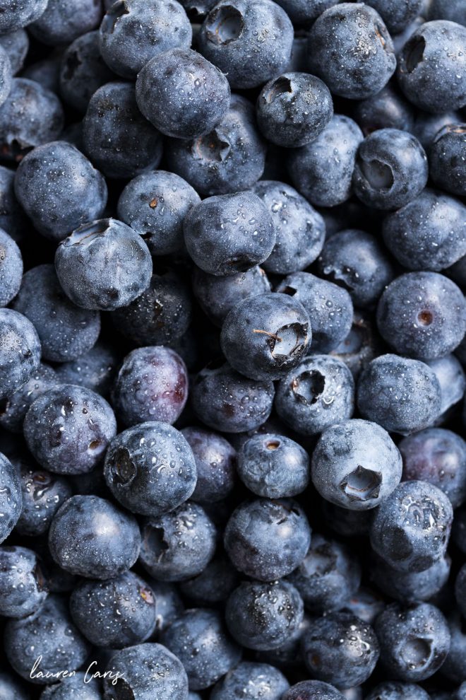 Close Up Blueberries taken on the Sony Zeiss 90mm Macro f/2.8