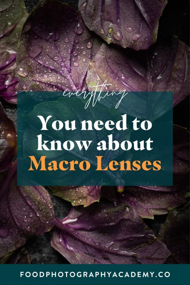 Everything you Need to know about Macro Lenses for Food Photography Pin Image