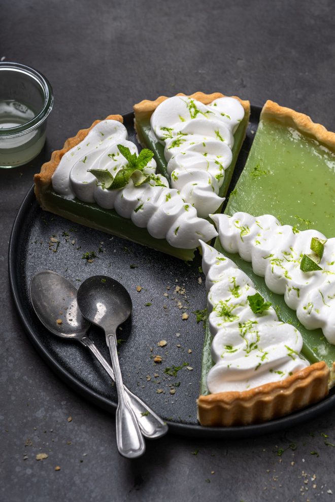 Lime pie, photograph by Lauren Caris Short of Food Photography Academy