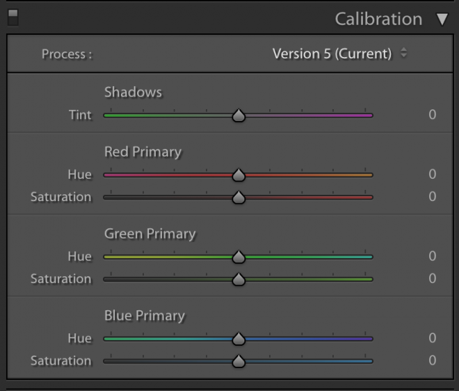 Camera Calibration Panel