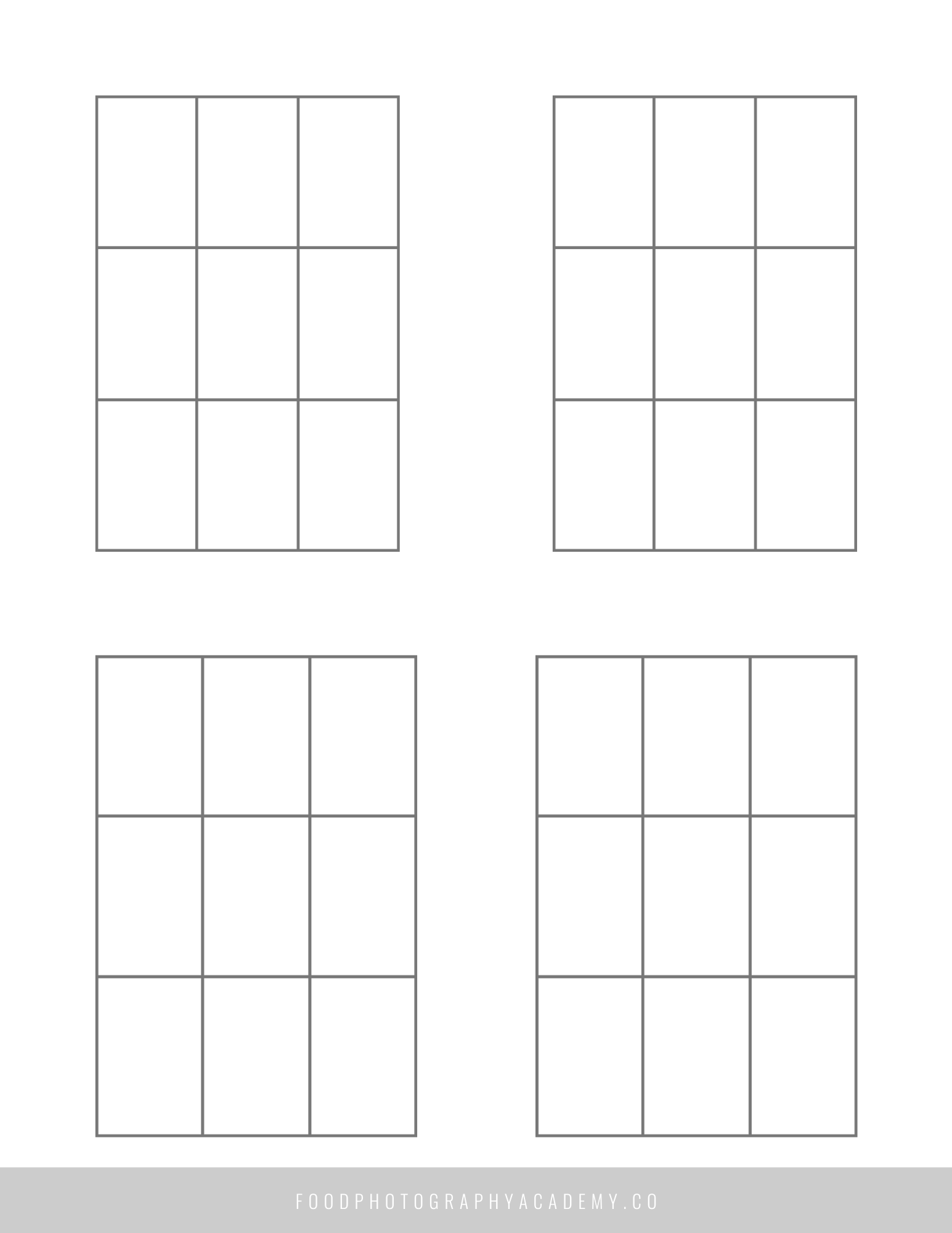 Printable Composition Grids