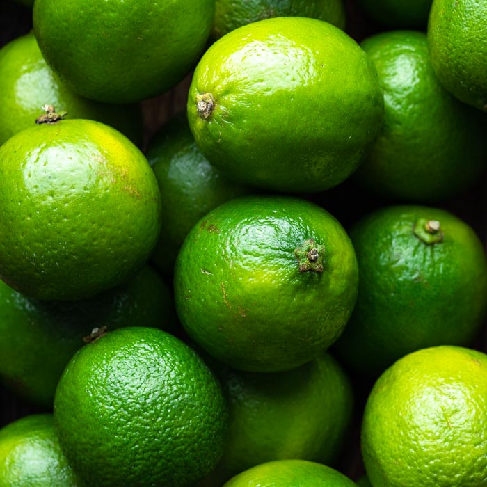 several limes pilled on top of each other