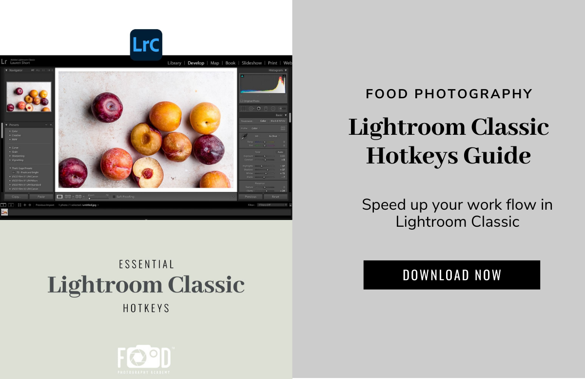 Lightroom Hotkeys Guide Food Photography Academy