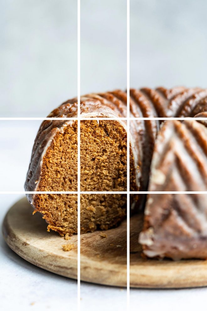 A demonstration of the golden ratio (phi grid) food photography composition technique