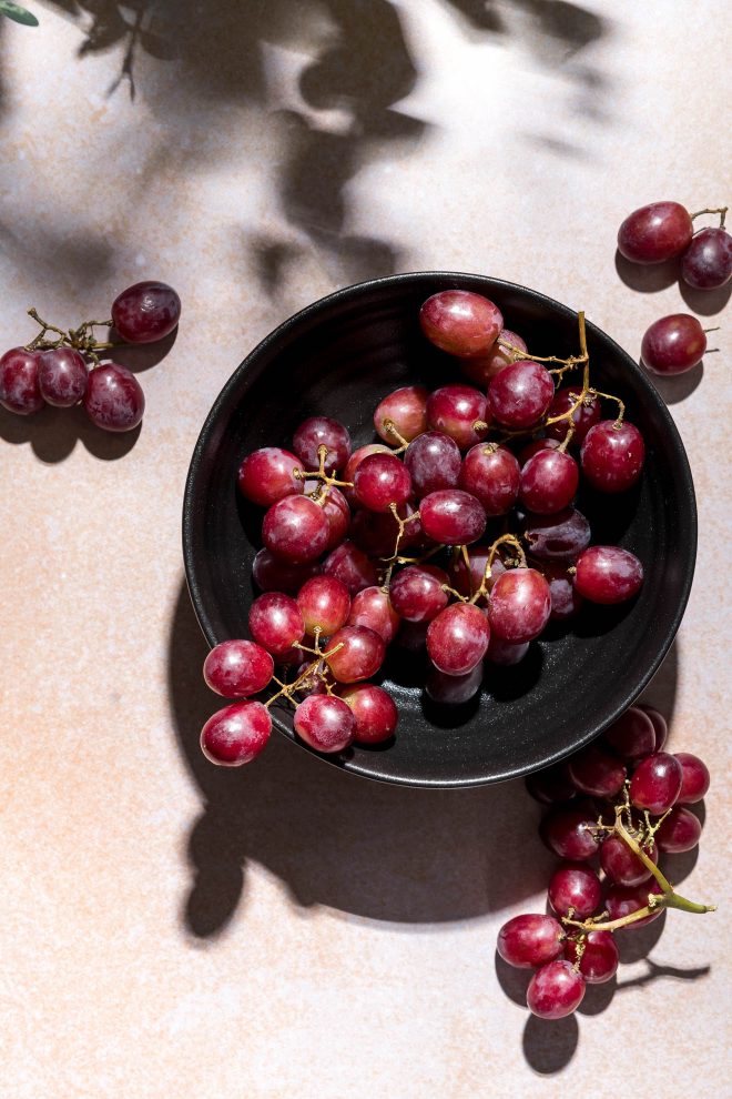 DIY GOBO example grapes with plant