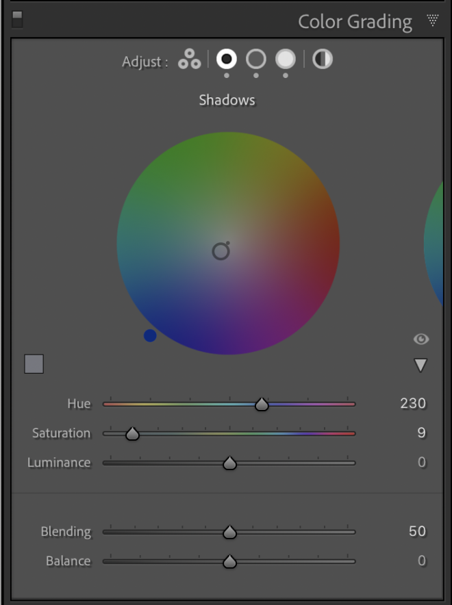 Individual Colour Wheel Lightroom Color Grading